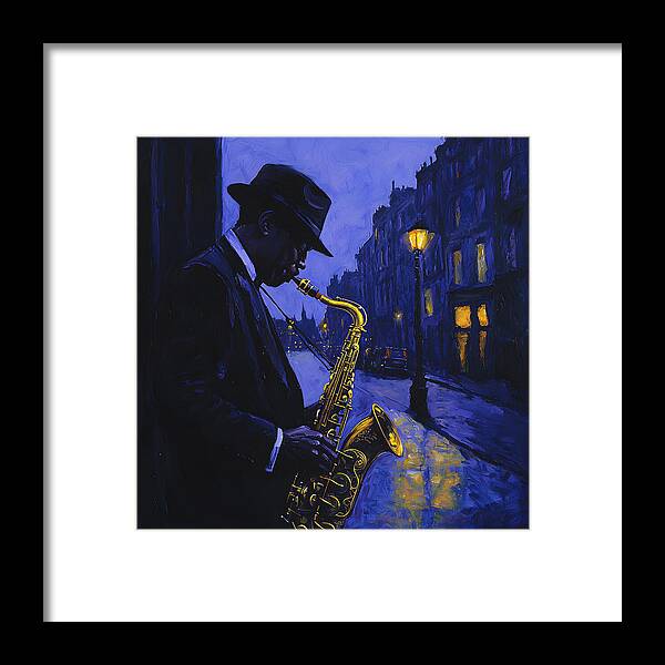 Streetlight Blues - Framed Print