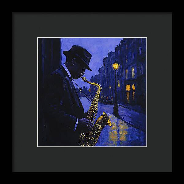 Streetlight Blues - Framed Print