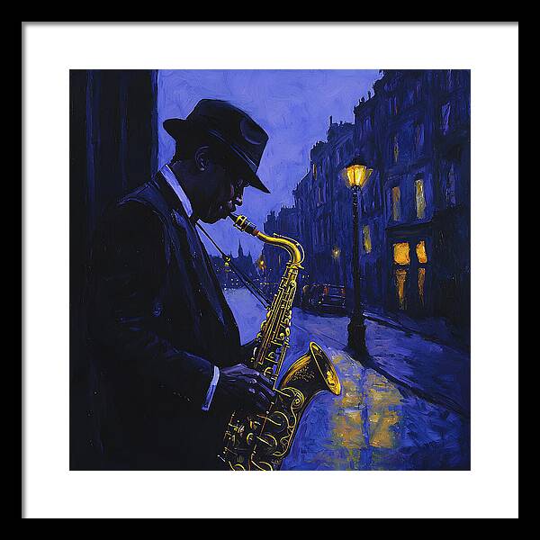 Streetlight Blues - Framed Print