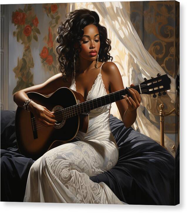 Stringed Grace - Canvas Print