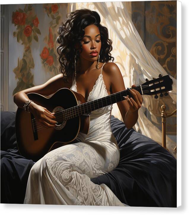 Stringed Grace - Canvas Print