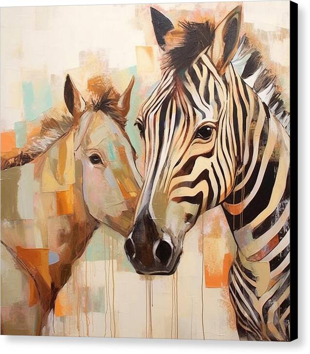 Stripes and Solids - Canvas Print