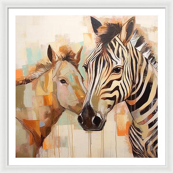 Stripes and Solids - Framed Print
