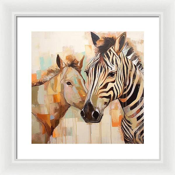 Stripes and Solids - Framed Print