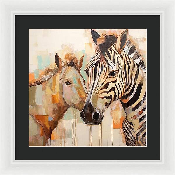 Stripes and Solids - Framed Print