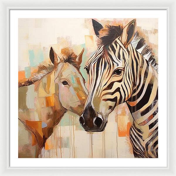 Stripes and Solids - Framed Print