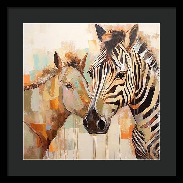 Stripes and Solids - Framed Print