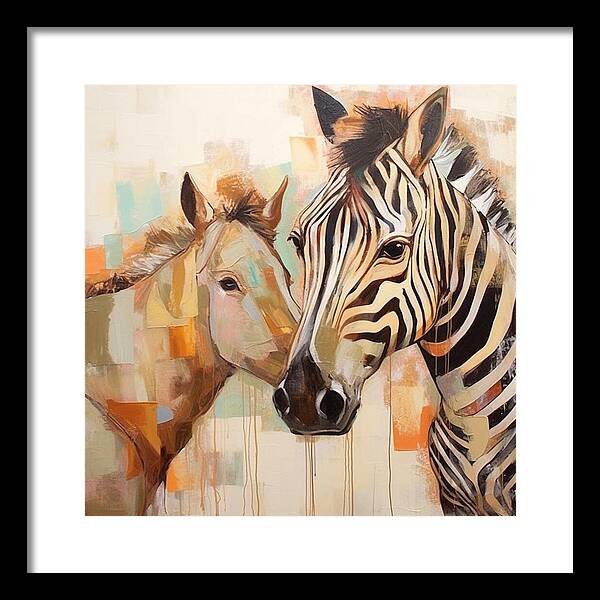 Stripes and Solids - Framed Print