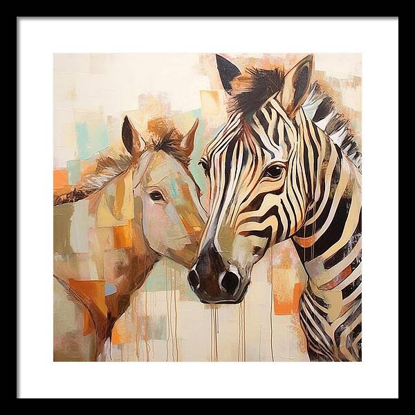 Stripes and Solids - Framed Print