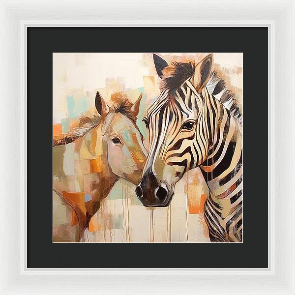 Stripes and Solids - Framed Print