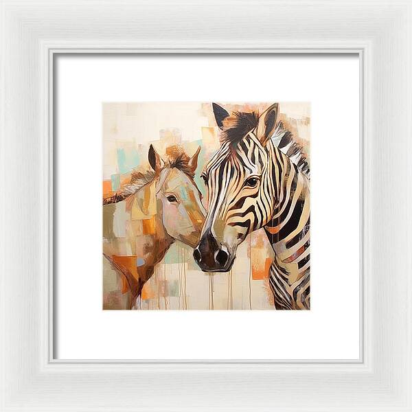 Stripes and Solids - Framed Print