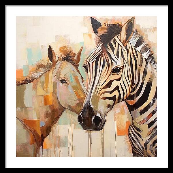 Stripes and Solids - Framed Print