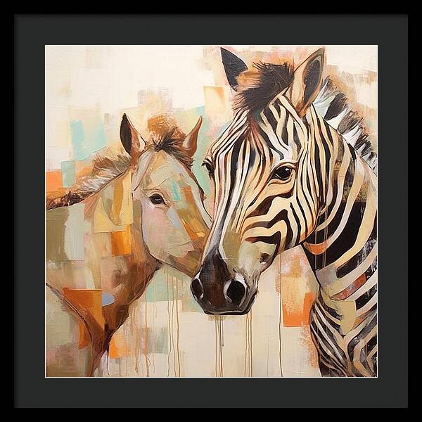 Stripes and Solids - Framed Print