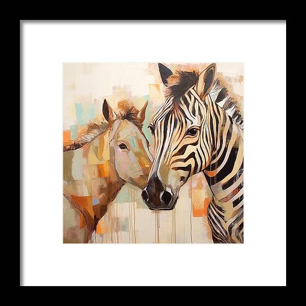 Stripes and Solids - Framed Print