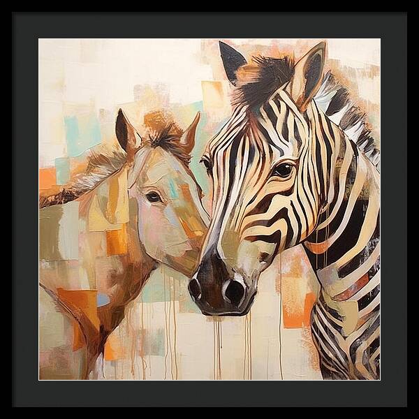 Stripes and Solids - Framed Print