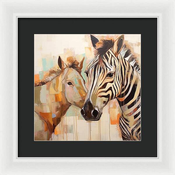 Stripes and Solids - Framed Print