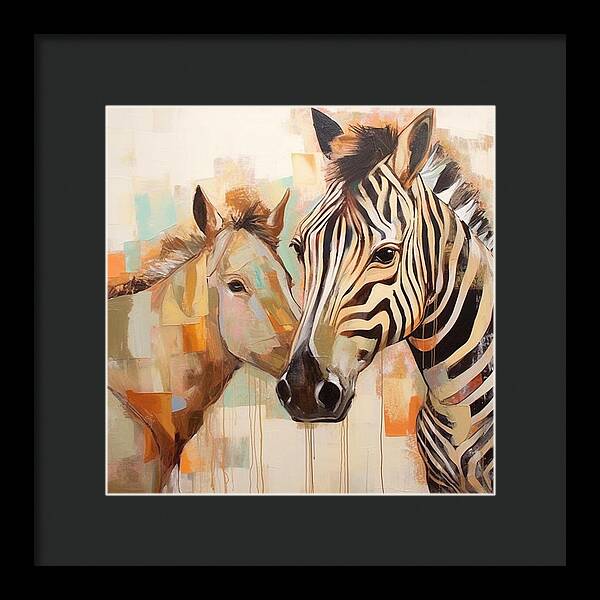 Stripes and Solids - Framed Print