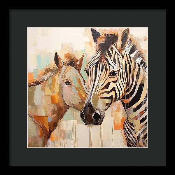 Stripes and Solids - Framed Print