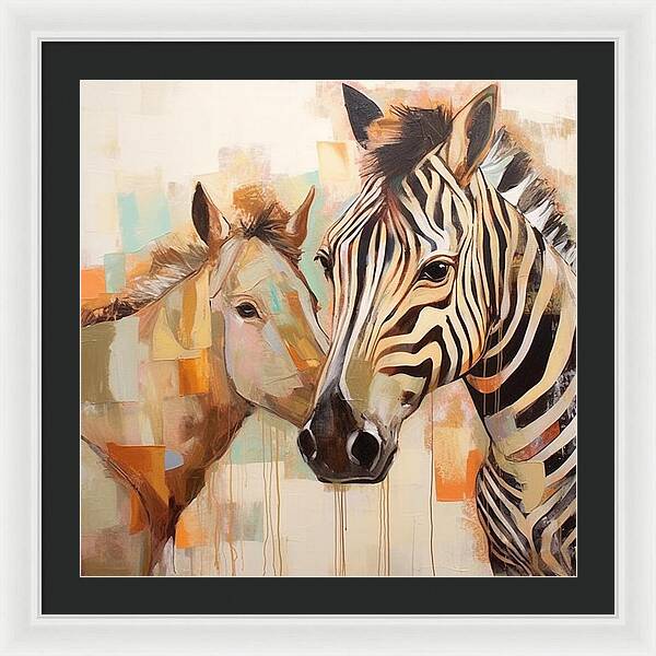 Stripes and Solids - Framed Print