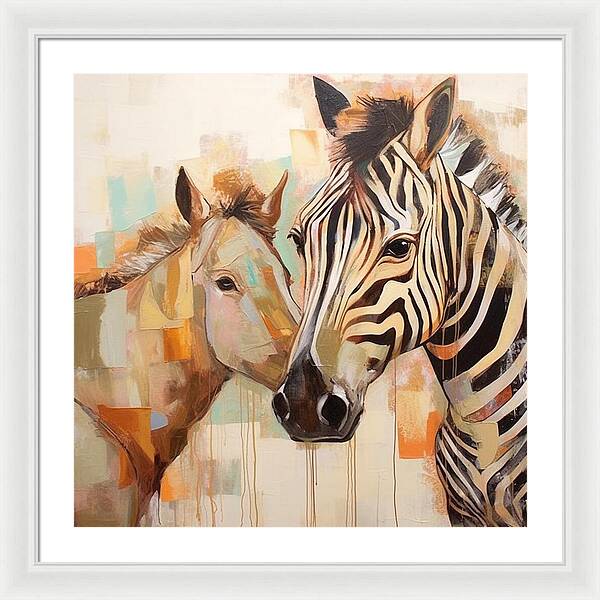 Stripes and Solids - Framed Print