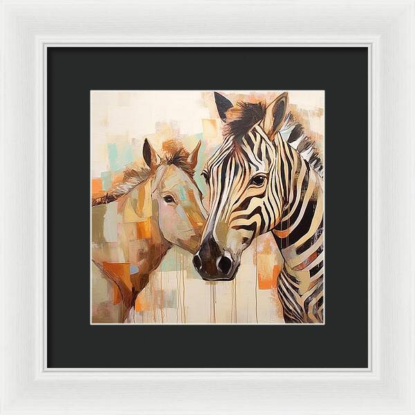 Stripes and Solids - Framed Print