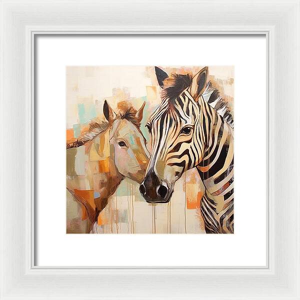 Stripes and Solids - Framed Print