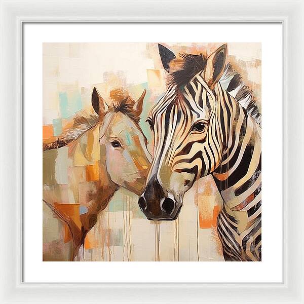 Stripes and Solids - Framed Print