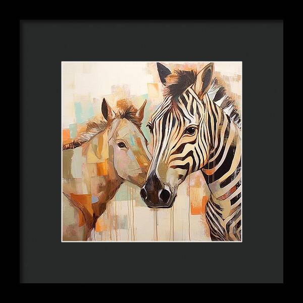 Stripes and Solids - Framed Print
