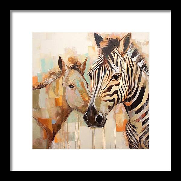 Stripes and Solids - Framed Print