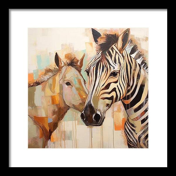 Stripes and Solids - Framed Print