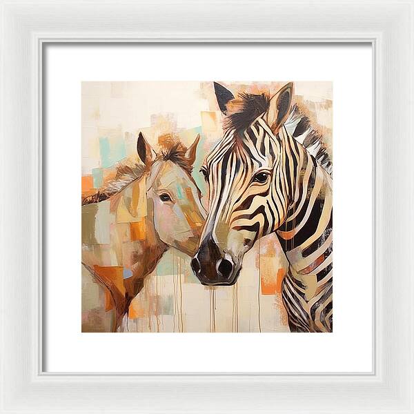 Stripes and Solids - Framed Print