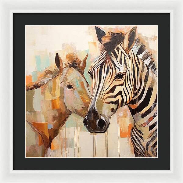 Stripes and Solids - Framed Print
