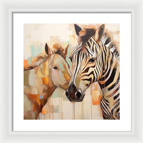 Stripes and Solids - Framed Print