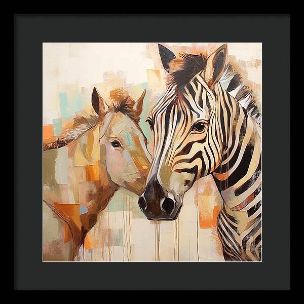 Stripes and Solids - Framed Print