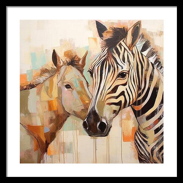 Stripes and Solids - Framed Print