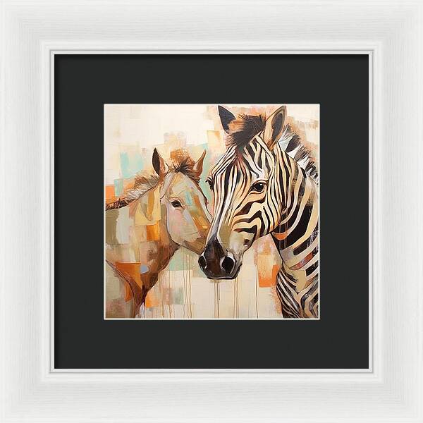 Stripes and Solids - Framed Print
