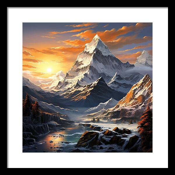 Summit Glory - Framed Print