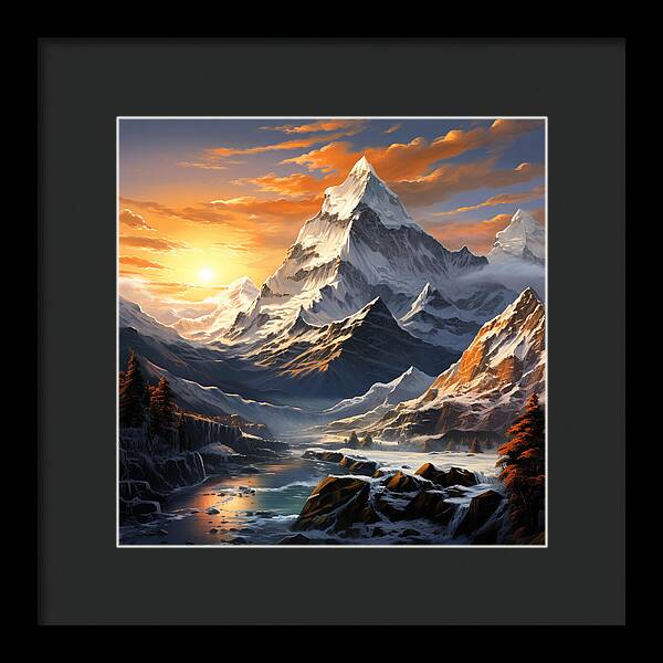 Summit Glory - Framed Print