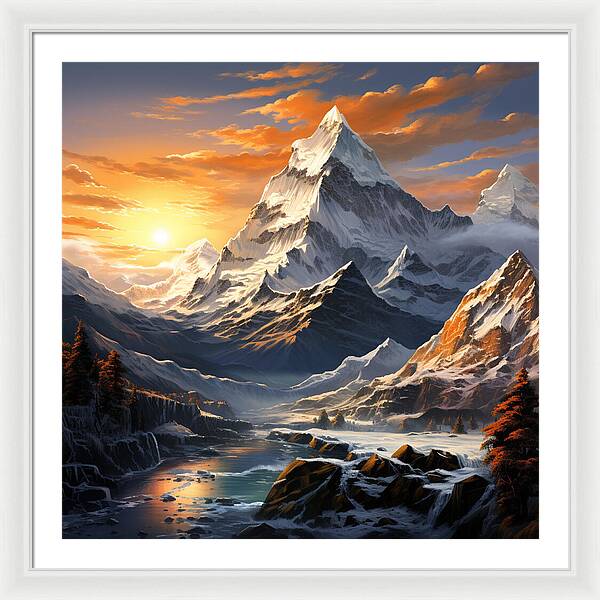 Summit Glory - Framed Print