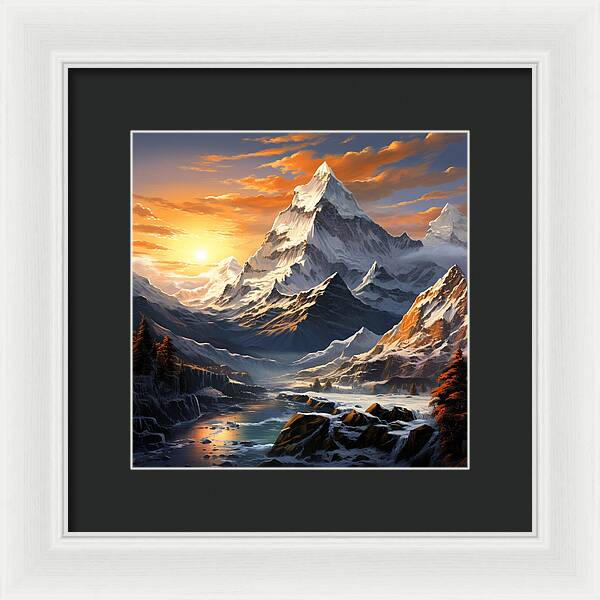 Summit Glory - Framed Print