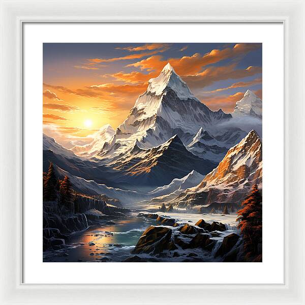 Summit Glory - Framed Print
