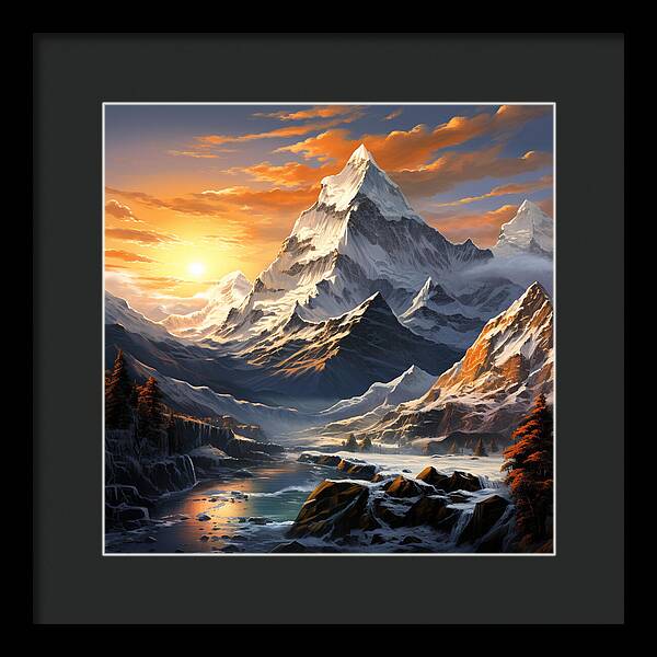 Summit Glory - Framed Print