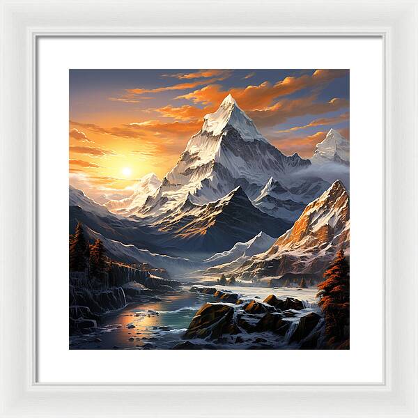 Summit Glory - Framed Print
