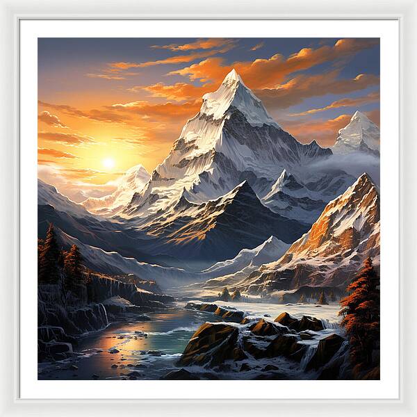 Summit Glory - Framed Print