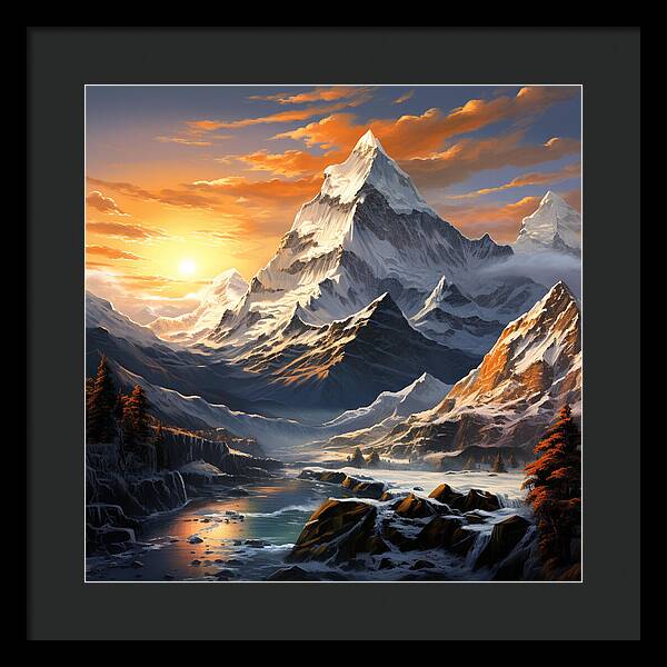 Summit Glory - Framed Print