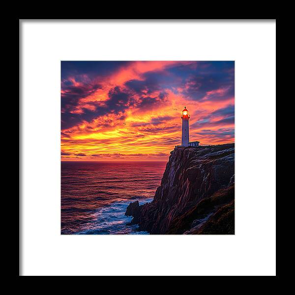 Sunset Sentinel - Framed Print