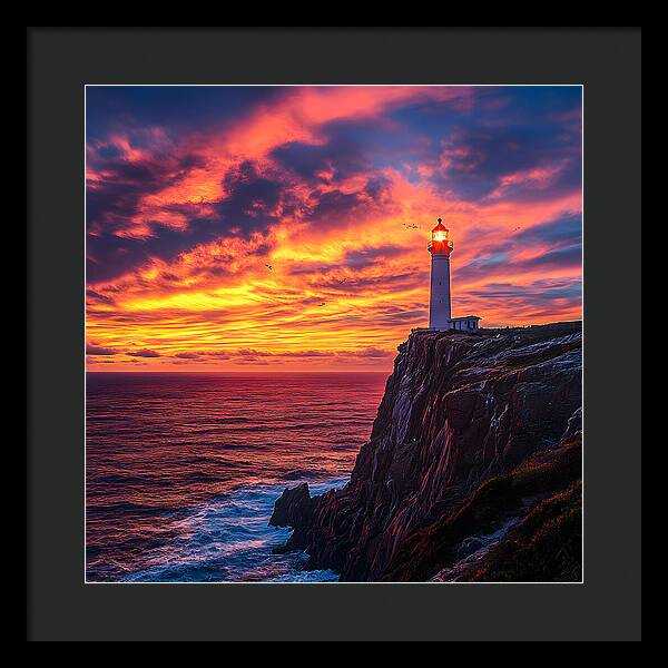 Sunset Sentinel - Framed Print