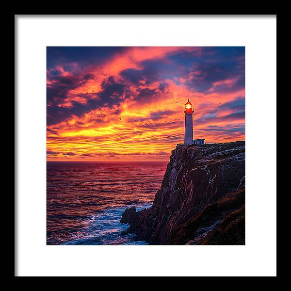 Sunset Sentinel - Framed Print