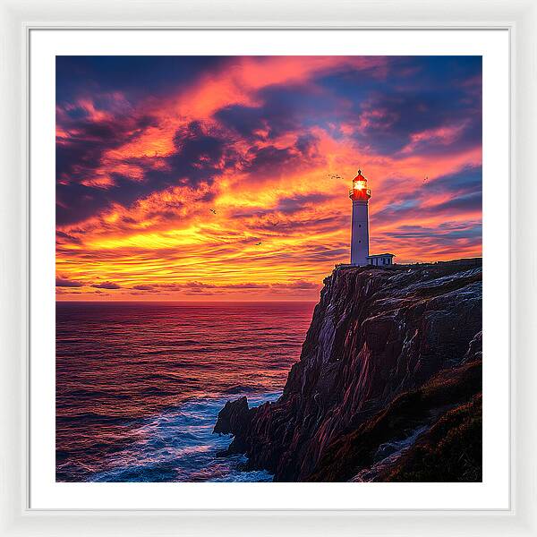 Sunset Sentinel - Framed Print