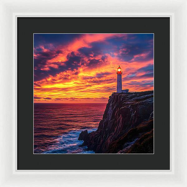 Sunset Sentinel - Framed Print